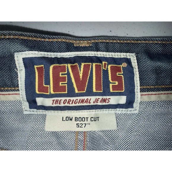 Levi's Other - VTG Levis Jeans Mens 38x32 Blue Denim 527 Low Boot Cut Light blue Wash